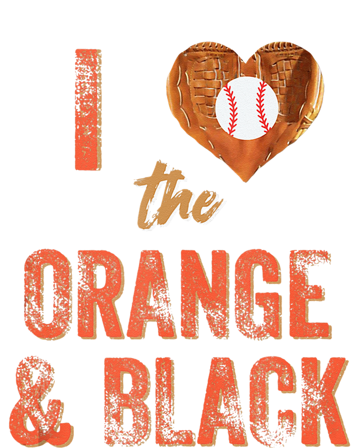 San Francisco I Love The Orange And Black Baseball T-Shirt