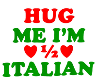 Hug Me Im 1/2 Half Italian Funny American Italian Women's Racerback Cropped Tank