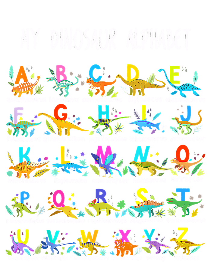 Types Of Dinosaurs Alphabet ABC Back To School Student Kids Valucap Bio-Washed Visor