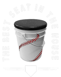 Baseball Bucket The Best Seat In The House Sports Striped Beanie with Solid Band