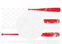 Baseball USA American Flag Vintage Retro Baseball T-Shirt