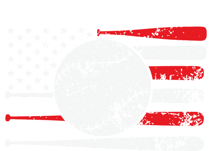 Baseball USA American Flag Vintage Retro Baseball T-Shirt