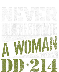 DD 214 Never Underestimate A Woman With DD214 Veteran T-Shirt