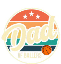 Dad Of Ballers Basketball Retro Basketball Dad Flat Bill Trucker Hat