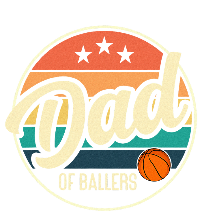 Dad Of Ballers Basketball Retro Basketball Dad Flat Bill Trucker Hat