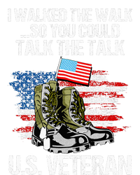 I Walked The Walk So You Could Talk The Talk U.S. Veteran Hooded Wearable Blanket