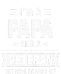 Papa And Veteran Nothing Scares Me For Fathers Day Wool Snapback Cap