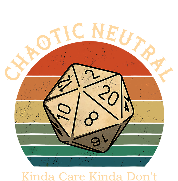 Chaotic Neutral Kinda Care Kinda Dont Vintage Kids T-Shirt