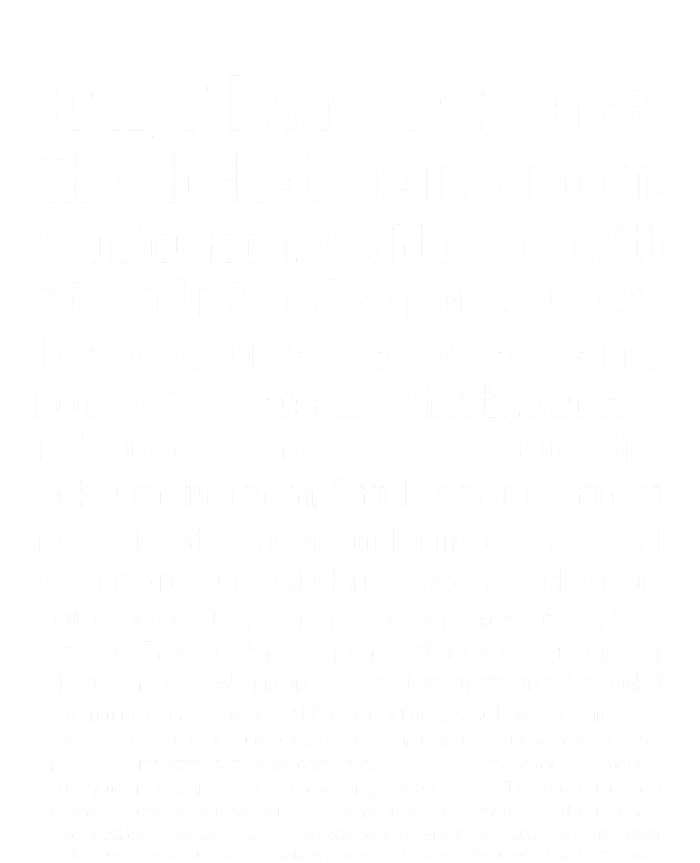 Crazy? I Was Crazy Once. Funny Trending Meme Performance Long Sleeve Polo