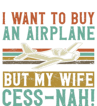 I Want To Buy An Airplane But My Wife Cess Nah! Pilot Youth Performance Sprint T-Shirt