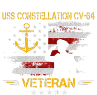 USS Constellation CV 64 Aircraft Carrier Veteran Flag Retro Valucap Bio-Washed Visor