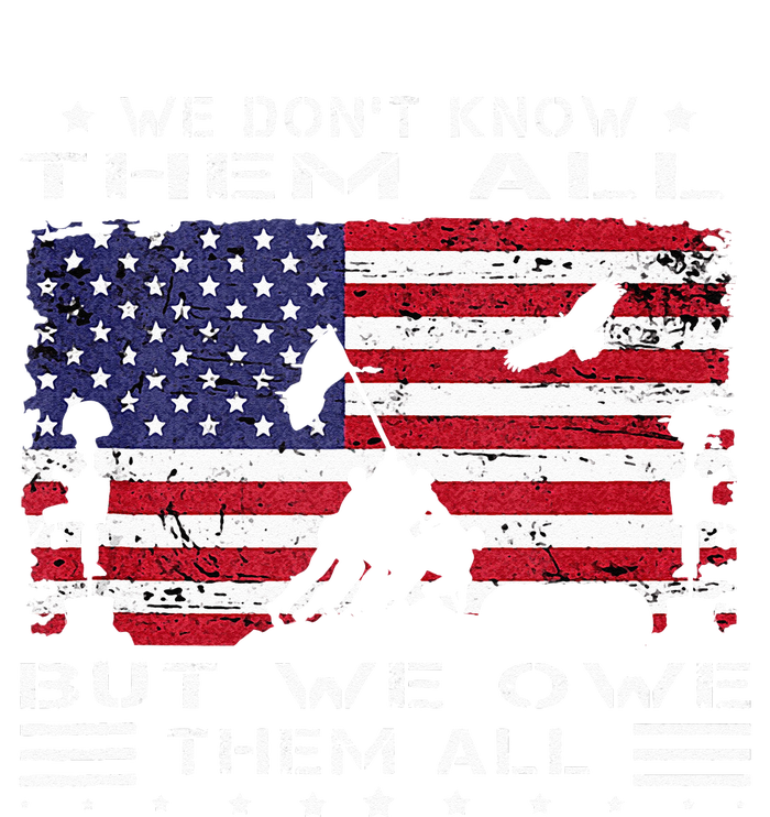 We Dont Know Them All But We Owe Them All Veterans Day Flag T-Shirt