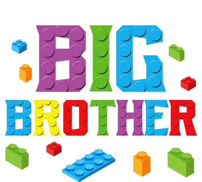 Big Brother Master Builder Building Bricks Blocks Family Set T-Shirt