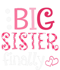 Big Sister Finally Pregnancy Announcement Women's Crop Top Tee