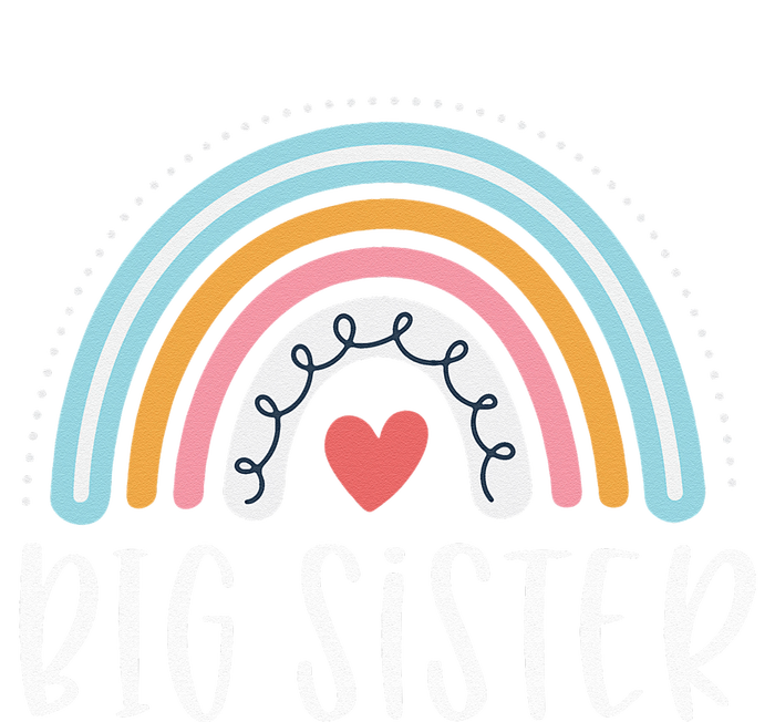 Big Sister Gifts Sibling Family Rainbow Graphic T-Shirt