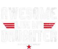 Awesome Like My Daughter Funny Dad Birthday Fathers Day High Crown Mesh Back Trucker Hat