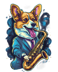 Jazz Musician Corgi Dog Saxophone Flexfit Unipanel Trucker Cap