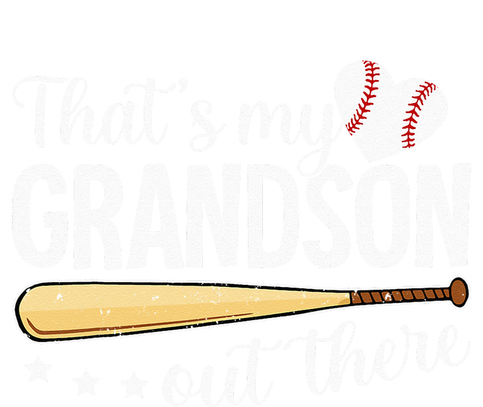 Baseball Grandma Funny Thats My Grandson Out There Baseball High Crown Mesh Back Trucker Hat