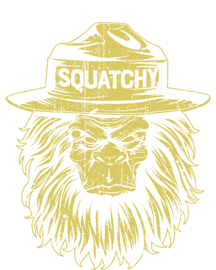 Bigfoot Squatchy Sasquatch Hat Smokey Retro Vintage Bear Tall Long Sleeve T-Shirt