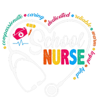 School Nurse Vintage Love Heart Nurse Life T-Shirt