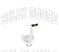 Silly Goose Goose On The Loose Funny Silly Goose University Short Acrylic Beanie