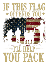 If This Flag Offends You Ill Help You Pack American Flag T-Shirt