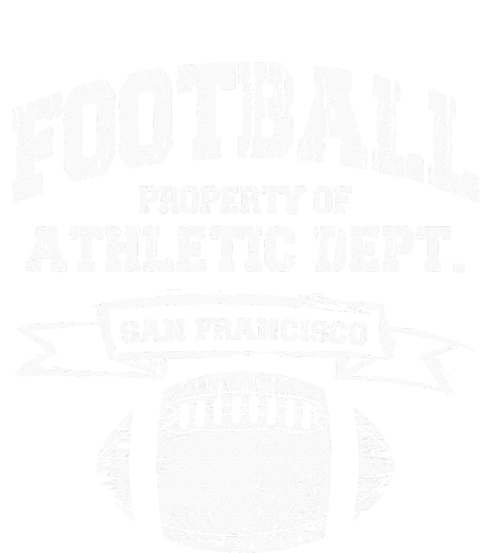 San Francisco Football Property Athletic Dept Retro Grunge Ladies Long Sleeve Shirt