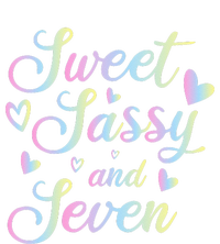 Sweet Sassy And Seven 7th Birthday 7 Years Old Princess T-Shirt