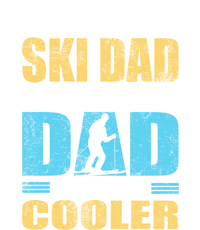 Retro Ski Dad Like A Regular Dad Only Way Cooler Sport Skiing Gift Skier Lover Drawstring Bag