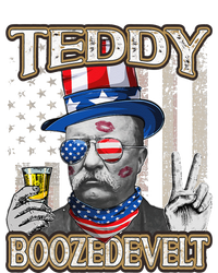 Theodore Roosevelt 4th July Teddy Boozedevelt American Flag T-Shirt