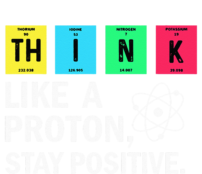 Think Like A Proton Stay Positive Funny Science Women's Fleece Hoodie