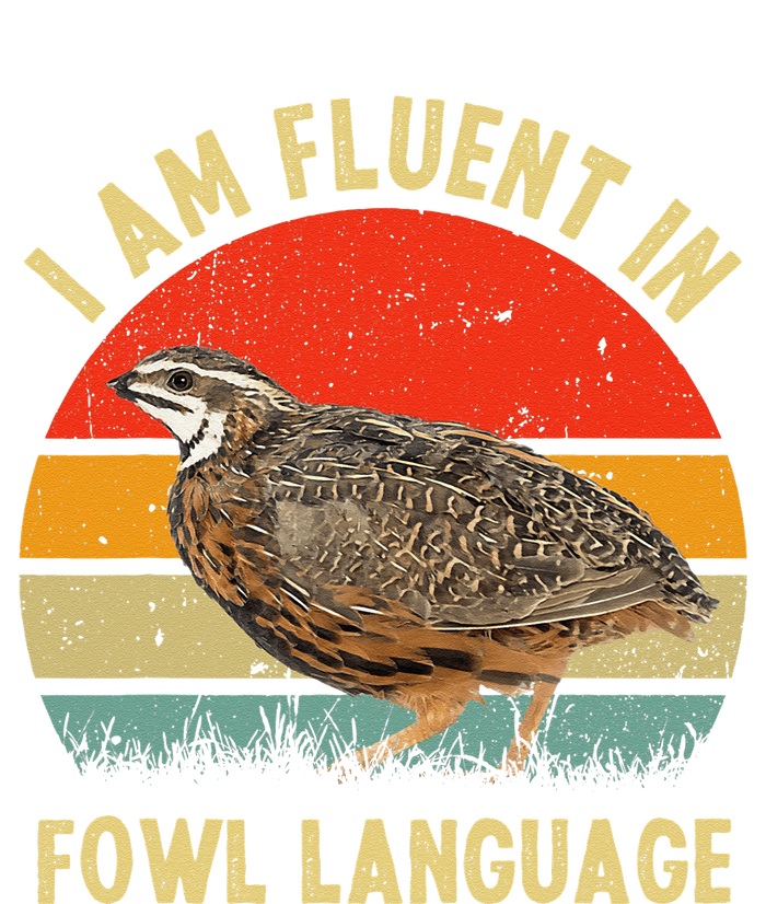 Coturnix Quail Vintage Im Fluent In Fowl Language Funny Magnet