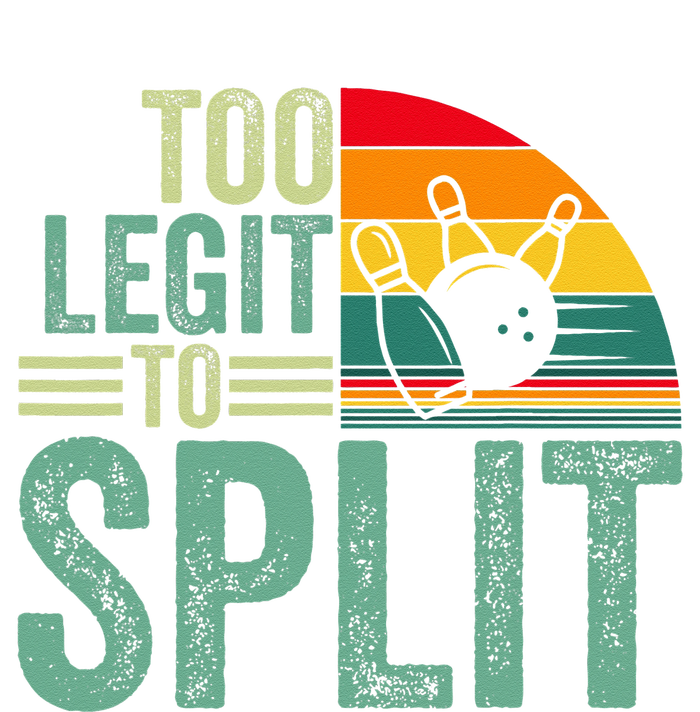 Too Ligit To Split Funny Bowlers & Bowling Player Kids Long Sleeve Shirt