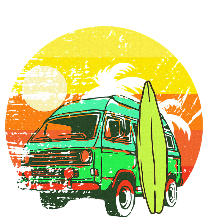 Vintage Van Van Life Distressed Sunset Retro Van T-Shirt