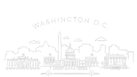 Washington D.C. Skyline Vintage Washington D.C. Infant Fleece One Piece