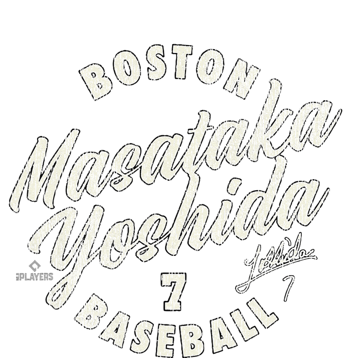 Masataka Yoshida Boston Baseball Vintage Cursive Yupoong Adult 5-Panel Trucker Hat