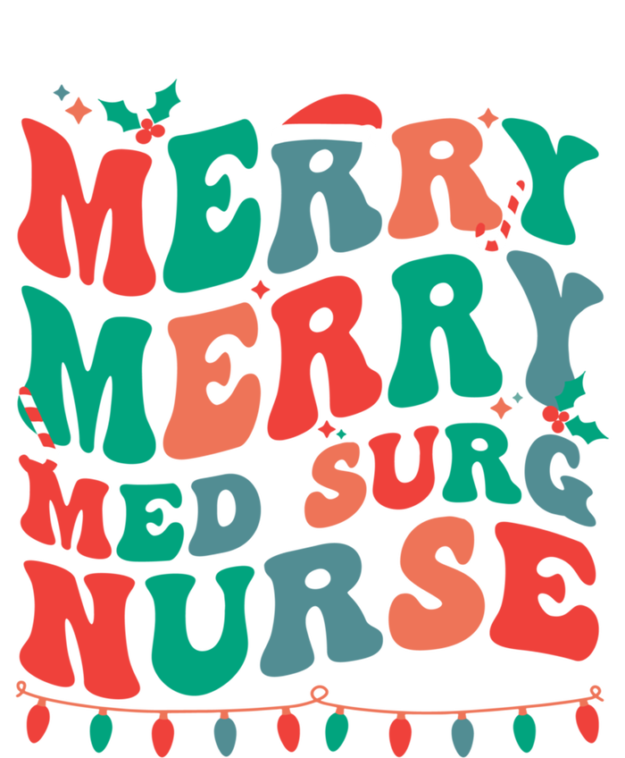 Merry Med Surg Nurse Christmas MedicalSurgical Nurse Xmas Gift T-Shirt