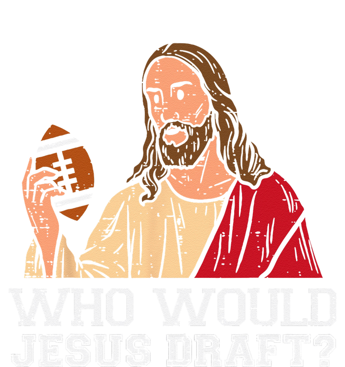 Who Would Jesus Draft American Football Funny Christian Women's Flannel Pajama Set