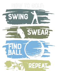 Funny Golf Swing Swear Findball Repeat T-Shirt