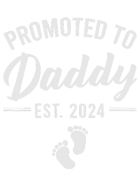 Promoted To Daddy Est 2024 New Dad FirstTime Dad Fathers Day Kids T-Shirt