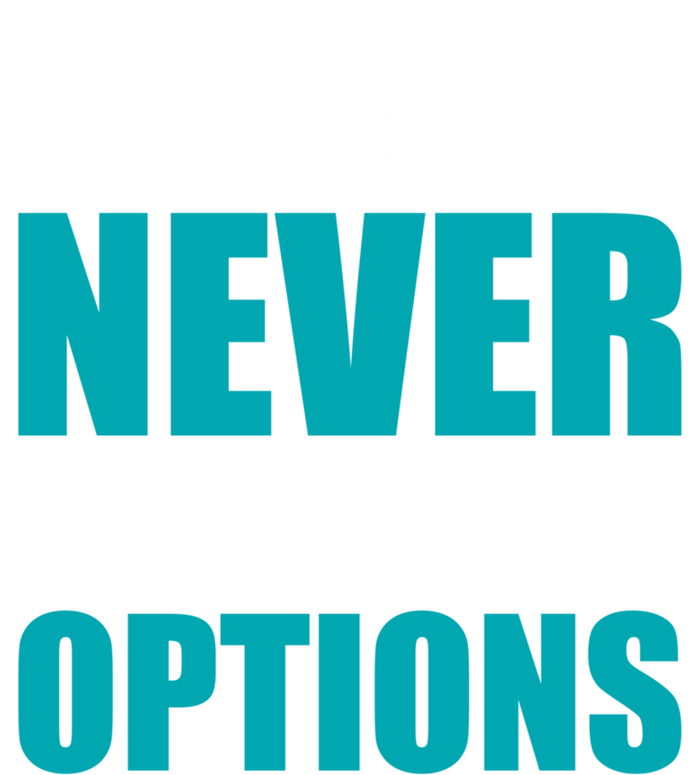 Quitting Was Never One Of My Options Gym Fitness Hard Work Gift Valucap Bio-Washed Visor