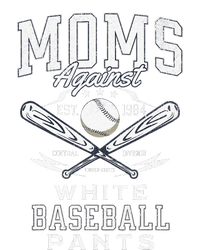 Funny Baseball Mom Moms Against White Baseball Pants Proud Women's Strappy Tank