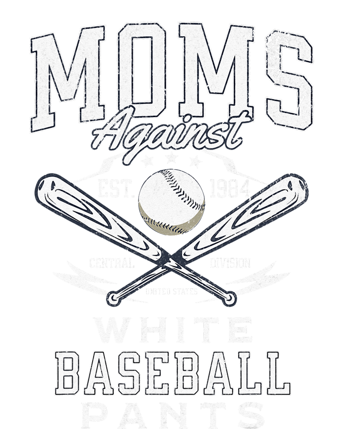 Funny Baseball Mom Moms Against White Baseball Pants Proud Women's Strappy Tank