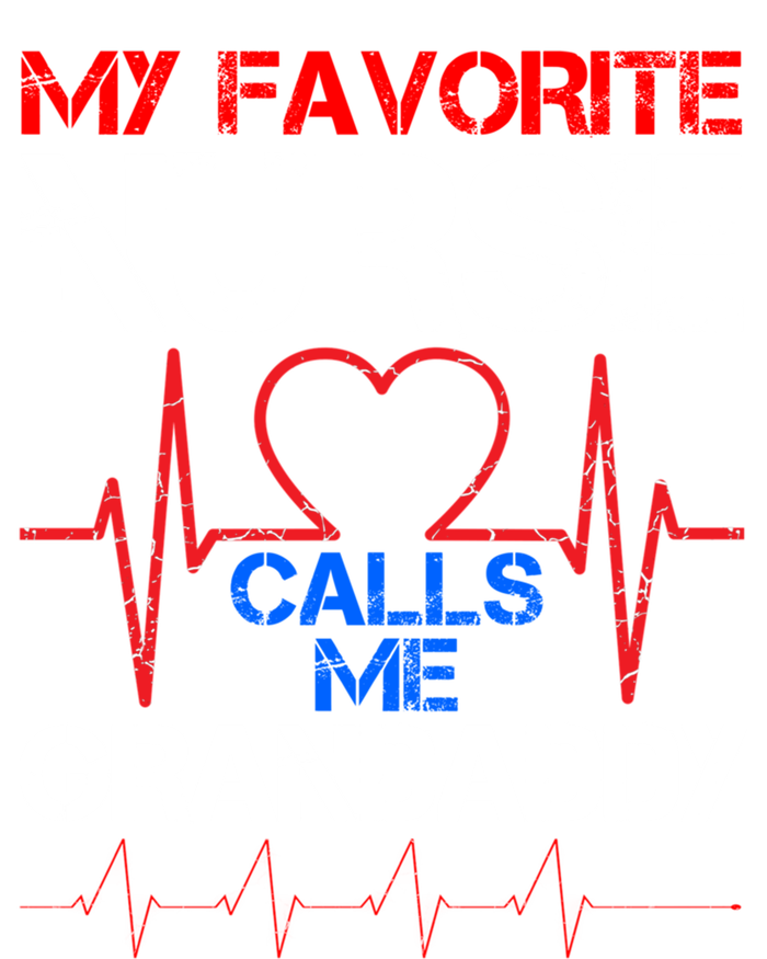 My Favorite Nurse Calls Me Grandaddy Vintage Nurse Grandpa Cool Gift Stripe Pom Pom Beanie