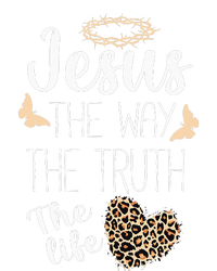 Jesus The Way Truth Life Women Christian Leopard T-Shirt