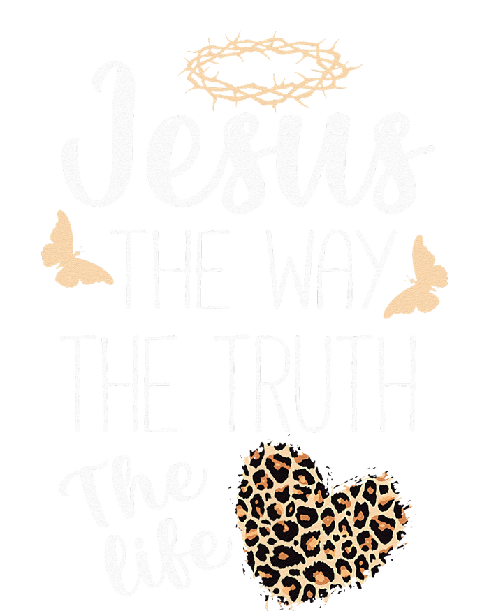 Jesus The Way Truth Life Women Christian Leopard T-Shirt