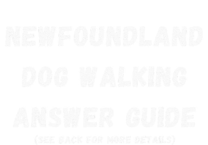 Funny Newfoundland Dog Walking Answer Guide Kids Long Sleeve Shirt