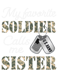 My Favorite Soldier Calls Me Sister Proud Army Sister Toddler Zip Fleece Hoodie