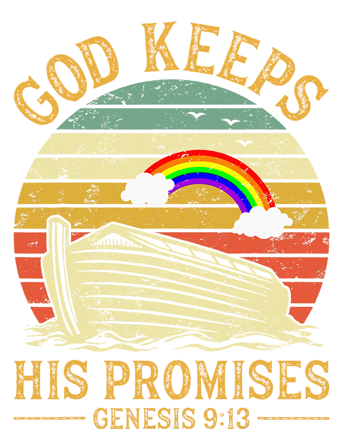 God Keeps His Promises Rainbow Noah Ark Jesus Christian Tote Bag