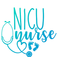 Nicu Nurse Gift With Cute Feet Design T-Shirt